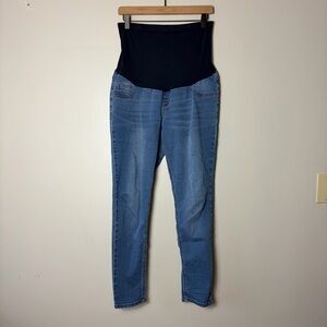 Indigo Blue Maternity Full Panel Stretchy Skinny Jeans XL